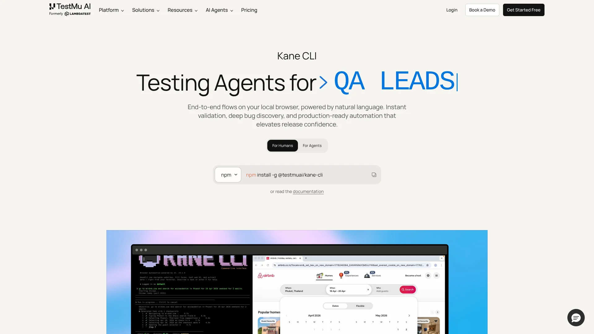 Kane CLI screenshot