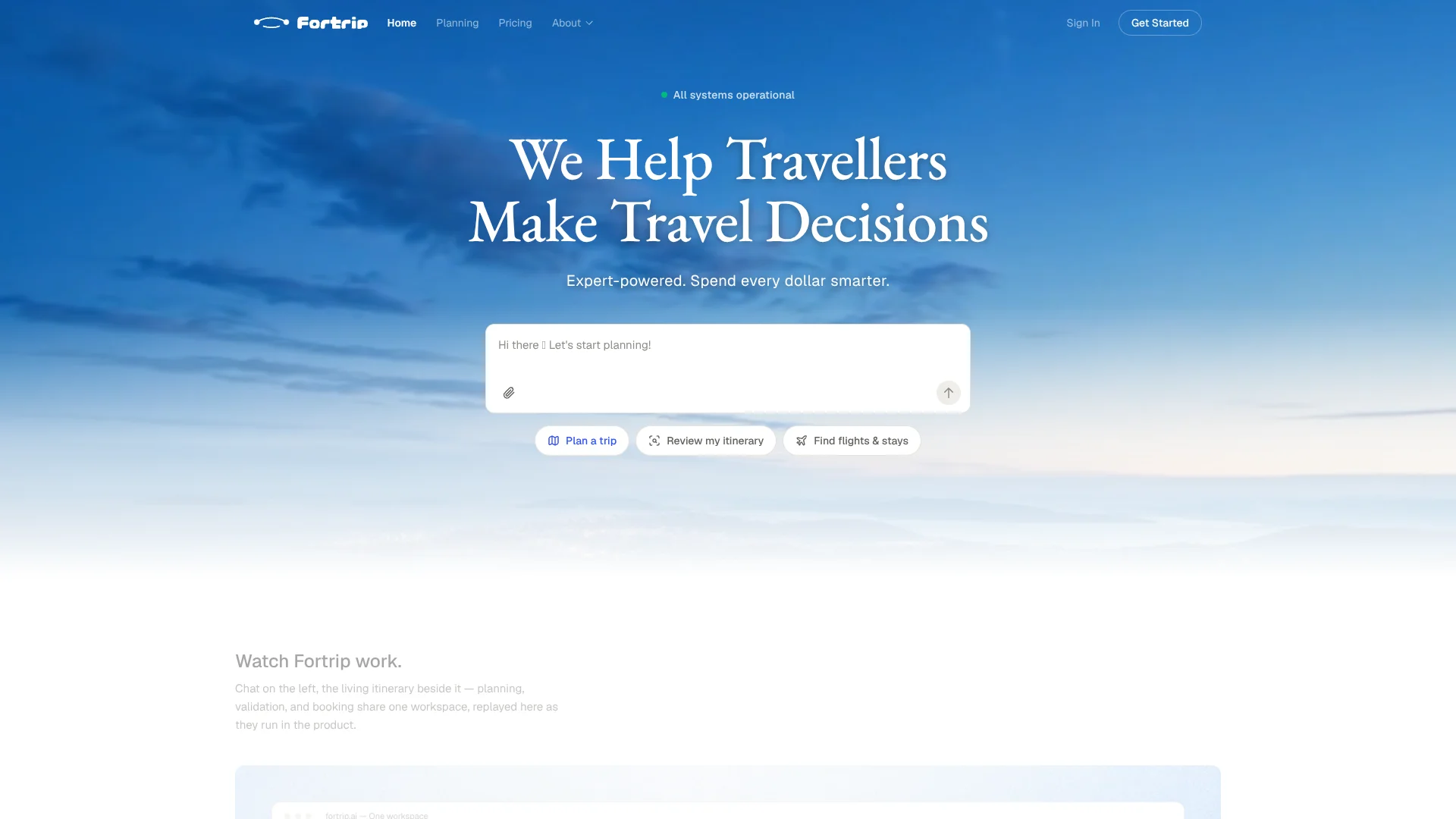 FortripAI screenshot
